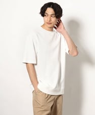 KHKGV89034 a.v.v MEN(アー・ヴェ・ヴェ) 【イージーケア】アゼセミワイドスウェットＴ ネイビー