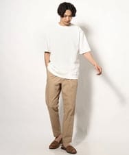KHKGV89034 a.v.v MEN(アー・ヴェ・ヴェ) 【イージーケア】アゼセミワイドスウェットＴ ネイビー