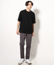 KHKGV89034 a.v.v MEN(アー・ヴェ・ヴェ) 【イージーケア】アゼセミワイドスウェットＴ ネイビー