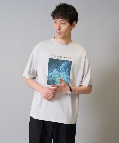 KHKHA11044 a.v.v MEN 【接触冷感】フォトグラファーコラボワイドシルエットカットソー　HIDEYUKI SUTO