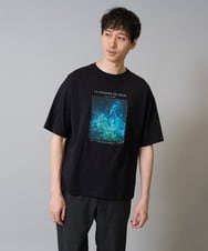 KHKHA11044 a.v.v MEN(アー・ヴェ・ヴェ) 【接触冷感】フォトグラファーコラボワイドシルエットカットソー　HIDEYUKI SUTO ブラック