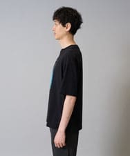 KHKHA11044 a.v.v MEN(アー・ヴェ・ヴェ) 【接触冷感】フォトグラファーコラボワイドシルエットカットソー　HIDEYUKI SUTO ブラック