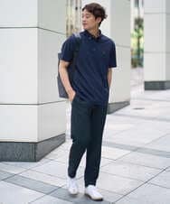 KHKHA45044 a.v.v MEN(アー・ヴェ・ヴェ) 【接触冷感】ボタンダウン カノコポロシャツ ワンポイント刺繍入り【イージーケア/毛玉になりにくい】 ブラウン