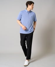 KHKHA45044 a.v.v MEN(アー・ヴェ・ヴェ) 【接触冷感】ボタンダウン カノコポロシャツ ワンポイント刺繍入り【イージーケア/毛玉になりにくい】 ブラウン