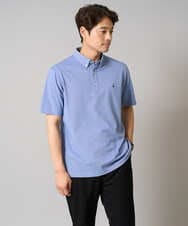 KHKHA45044 a.v.v MEN(アー・ヴェ・ヴェ) 【接触冷感】ボタンダウン カノコポロシャツ ワンポイント刺繍入り【イージーケア/毛玉になりにくい】 ブラウン