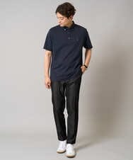 KHKHA45044 a.v.v MEN(アー・ヴェ・ヴェ) 【接触冷感】ボタンダウン カノコポロシャツ ワンポイント刺繍入り【イージーケア/毛玉になりにくい】 ブラウン