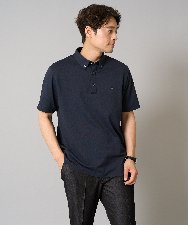KHKHA45044 a.v.v MEN(アー・ヴェ・ヴェ) 【接触冷感】ボタンダウン カノコポロシャツ ワンポイント刺繍入り【イージーケア/毛玉になりにくい】 ブラウン