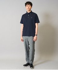 KHKHA45044 a.v.v MEN(アー・ヴェ・ヴェ) 【接触冷感】ボタンダウン カノコポロシャツ ワンポイント刺繍入り【イージーケア/毛玉になりにくい】 ブラウン