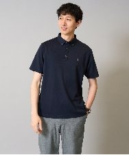 KHKHA45044 a.v.v MEN(アー・ヴェ・ヴェ) 【接触冷感】ボタンダウン カノコポロシャツ ワンポイント刺繍入り【イージーケア/毛玉になりにくい】 ブラウン