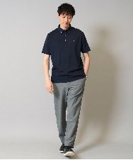 KHKHA45044 a.v.v MEN(アー・ヴェ・ヴェ) 【接触冷感】ボタンダウン カノコポロシャツ ワンポイント刺繍入り【イージーケア/毛玉になりにくい】 ブラウン