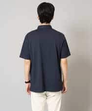 KHKHA45044 a.v.v MEN(アー・ヴェ・ヴェ) 【イージーケア/接触冷感/毛玉になりにくい】ワンポイント刺繍バーズアイポロシャツ ブラウン
