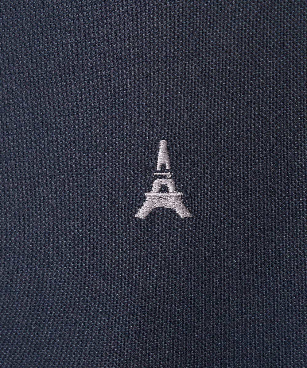 KHKHA45044 a.v.v MEN(アー・ヴェ・ヴェ) 【イージーケア/接触冷感/毛玉になりにくい】ワンポイント刺繍バーズアイポロシャツ ブラウン