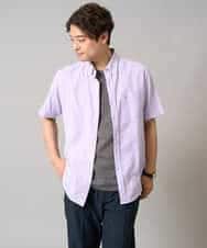 KHKHA71044 a.v.v MEN(アー・ヴェ・ヴェ) 【接触冷感/イージーケア】キカジャカードクルーネックカットソー〈SMART SERIES〉 ブラック