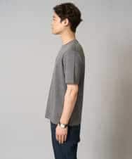 KHKHA71044 a.v.v MEN(アー・ヴェ・ヴェ) 【接触冷感/イージーケア】キカジャカードクルーネックカットソー〈SMART SERIES〉 ブラック