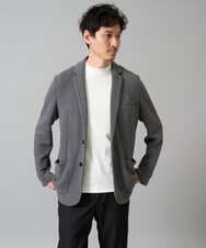 KHKHA78039 a.v.v MEN(アー・ヴェ・ヴェ) 【イージーケア】ポンチモックネックスマートＴシャツ【毛玉になりにくい/洗濯機で洗える】 ブラック