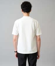KHKHA78039 a.v.v MEN(アー・ヴェ・ヴェ) 【イージーケア】ポンチモックネックスマートＴシャツ【毛玉になりにくい/洗濯機で洗える】 ブラック