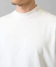 KHKHA78039 a.v.v MEN(アー・ヴェ・ヴェ) 【イージーケア】ポンチモックネックスマートＴシャツ【毛玉になりにくい/洗濯機で洗える】 ブラック