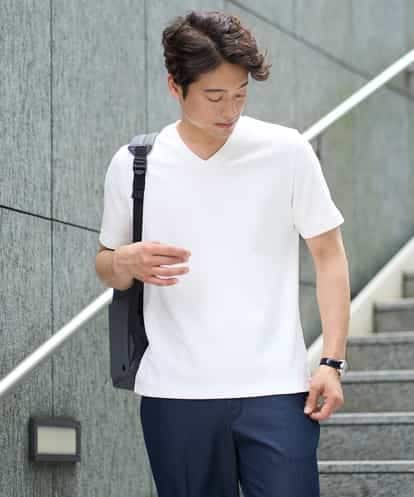 KHKHA87039 a.v.v MEN 【接触冷感/イージーケア/毛玉になりにくい】ライトアゼＶネックカットソー〈SMART SERIES〉