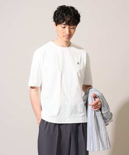 KHKHD26049 a.v.v MEN 【接触冷感/イージーケア/洗濯機で洗える/毛玉になりにくい】ポリエステルテンジク１ポイントシシュウカットソー