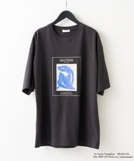 KHKHD63059 a.v.v MEN(アー・ヴェ・ヴェ) 【接触冷感】マティス　プリントカットソー ダークグレー