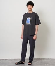 KHKHD63059 a.v.v MEN(アー・ヴェ・ヴェ) 【接触冷感】マティス　プリントカットソー ダークグレー