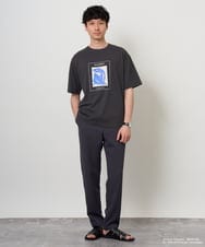 KHKHD63059 a.v.v MEN(アー・ヴェ・ヴェ) 【接触冷感】マティス　プリントカットソー ダークグレー