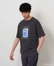KHKHD63059 a.v.v MEN(アー・ヴェ・ヴェ) 【接触冷感】マティス　プリントカットソー ダークグレー