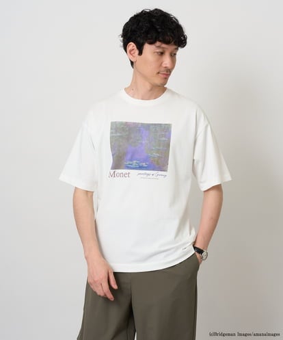 KHKHD64059 a.v.v MEN 【接触冷感】モネ　プリントカットソー