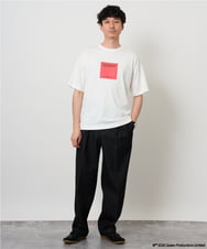 KHKHD65059 a.v.v MEN(アー・ヴェ・ヴェ) 【接触冷感】ＱＵＥＥＮ　プリントカットソー プリントカラー赤.緑。黄色。水色