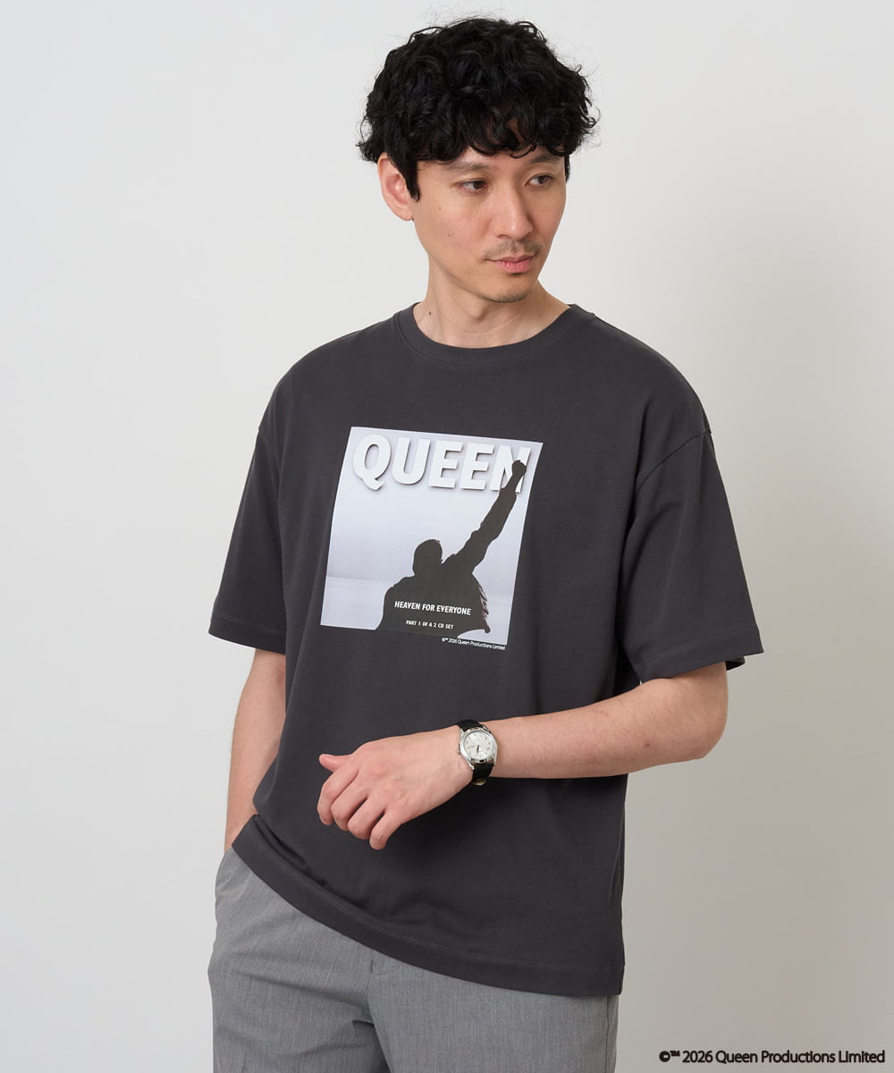 KHKHD65059 a.v.v MEN(アー・ヴェ・ヴェ) 【接触冷感】ＱＵＥＥＮ　プリントカットソー プリントカラー赤.緑。黄色。水色