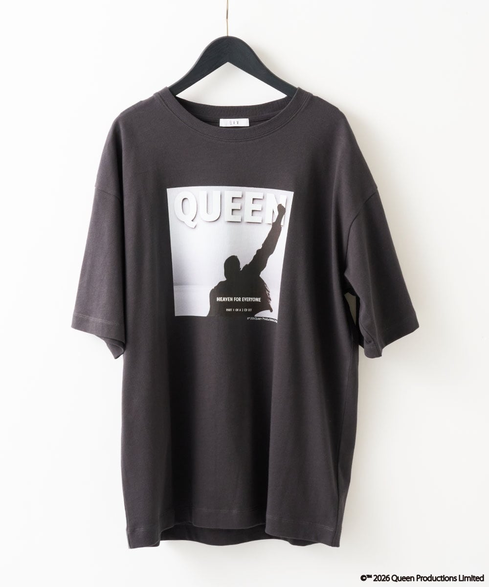 KHKHD65059 a.v.v MEN(アー・ヴェ・ヴェ) 【接触冷感】ＱＵＥＥＮ　プリントカットソー プリントカラー赤.緑。黄色。水色