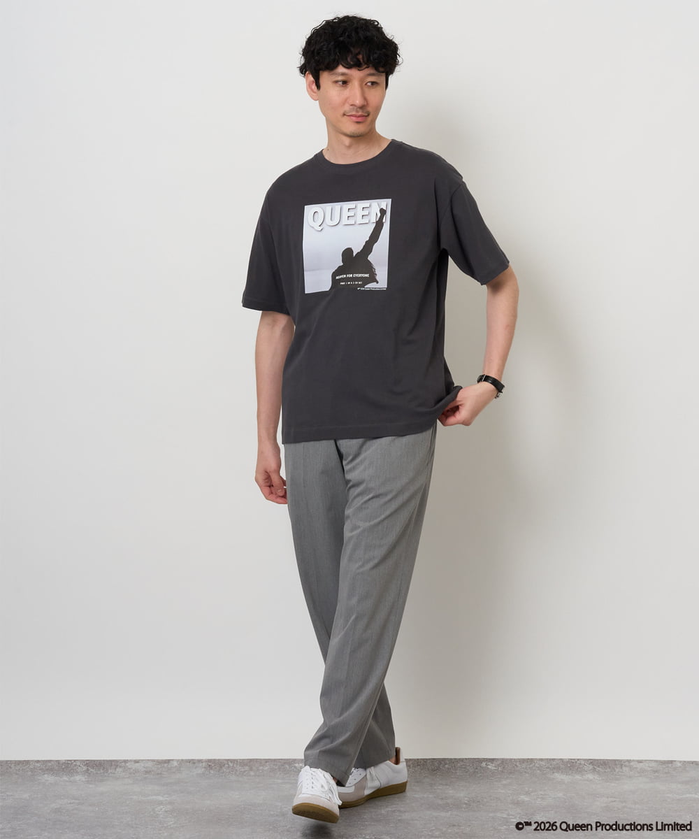 KHKHD65059 a.v.v MEN(アー・ヴェ・ヴェ) 【接触冷感】ＱＵＥＥＮ　プリントカットソー プリントカラー赤.緑。黄色。水色