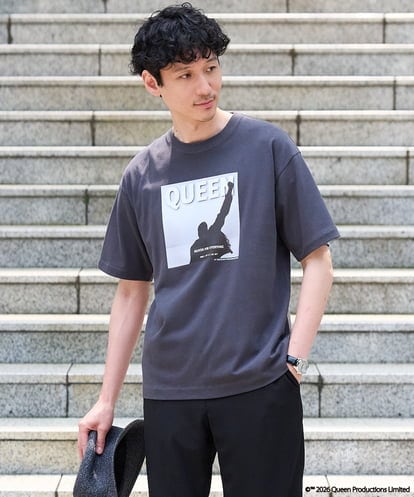 KHKHD65059 a.v.v MEN 【接触冷感】ＱＵＥＥＮ　プリントカットソー