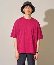 KHKHD80059 a.v.v MEN(アー・ヴェ・ヴェ) 【接触冷感/イージーケア/洗濯機で洗える/毛玉になりにくい】ワンサイズムラゾメフウプリントカットソー ダークグレー