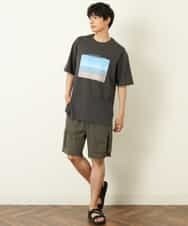 KHKHP10039 a.v.v MEN(アー・ヴェ・ヴェ) 【コラボ】フォトグラファーコラボロングシルエットカットソー ダークグレー