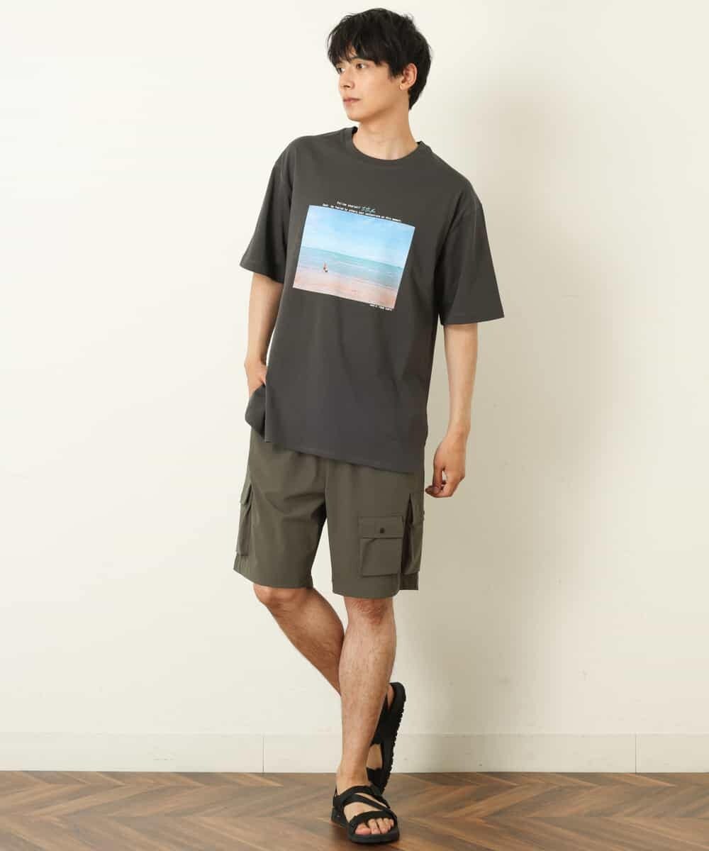 KHKHP10039 a.v.v MEN(アー・ヴェ・ヴェ) 【コラボ】フォトグラファーコラボロングシルエットカットソー ダークグレー
