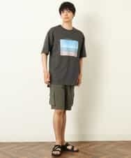 KHKHP10039 a.v.v MEN(アー・ヴェ・ヴェ) 【コラボ】フォトグラファーコラボロングシルエットカットソー ダークグレー
