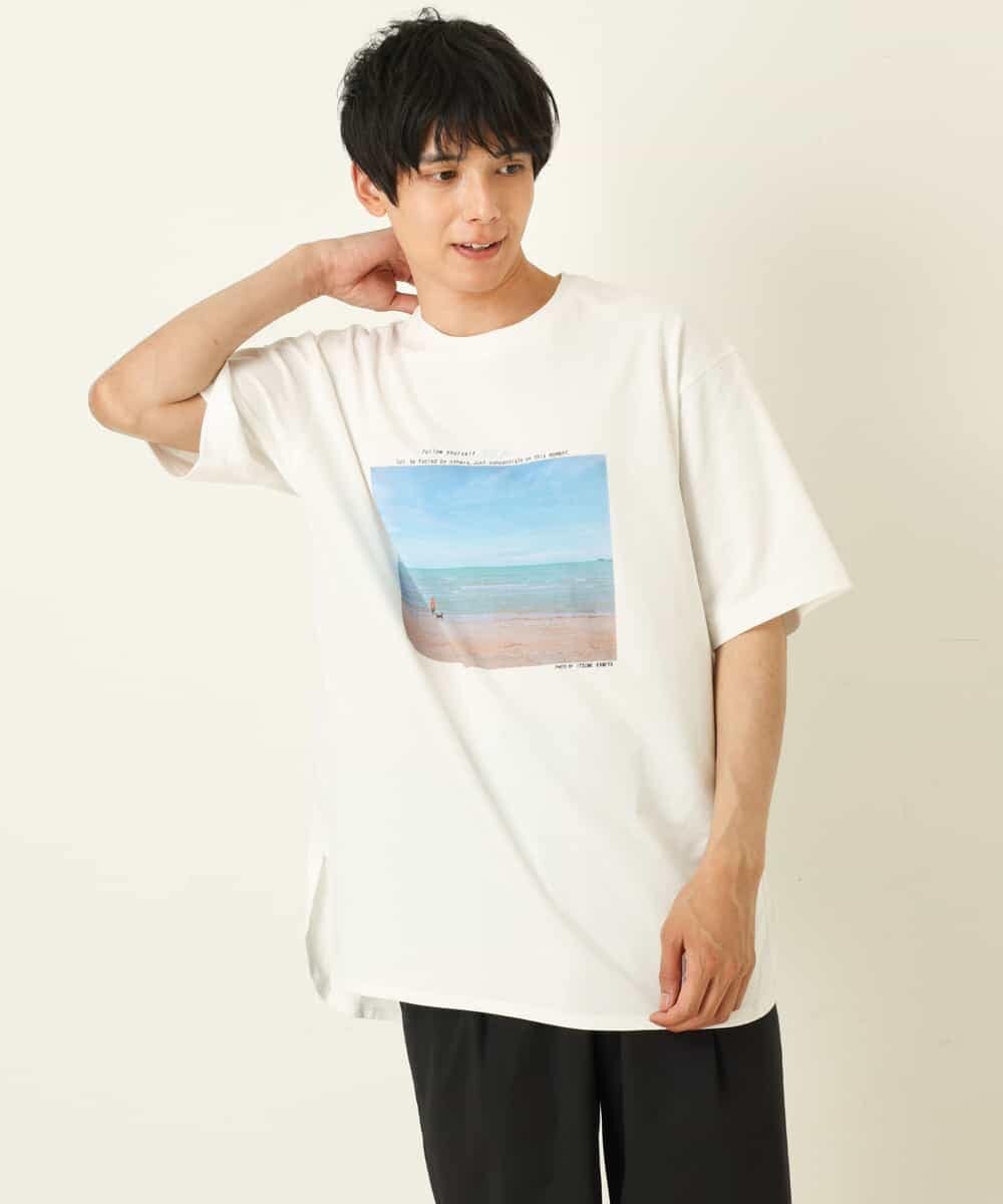 KHKHP10039 a.v.v MEN(アー・ヴェ・ヴェ) 【コラボ】フォトグラファーコラボロングシルエットカットソー ダークグレー