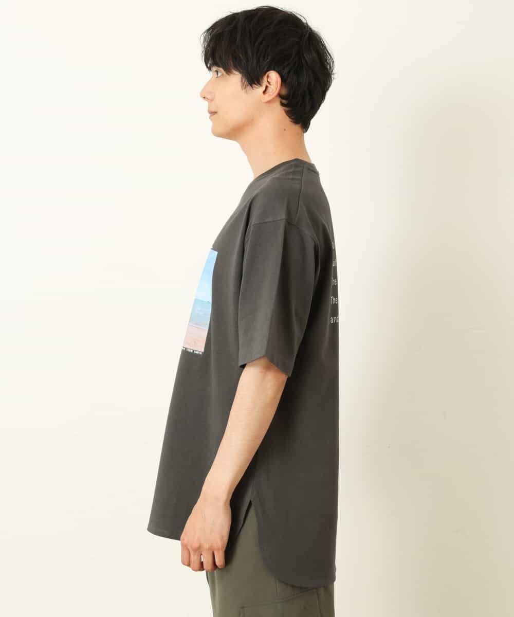 KHKHP10039 a.v.v MEN(アー・ヴェ・ヴェ) 【コラボ】フォトグラファーコラボロングシルエットカットソー ダークグレー