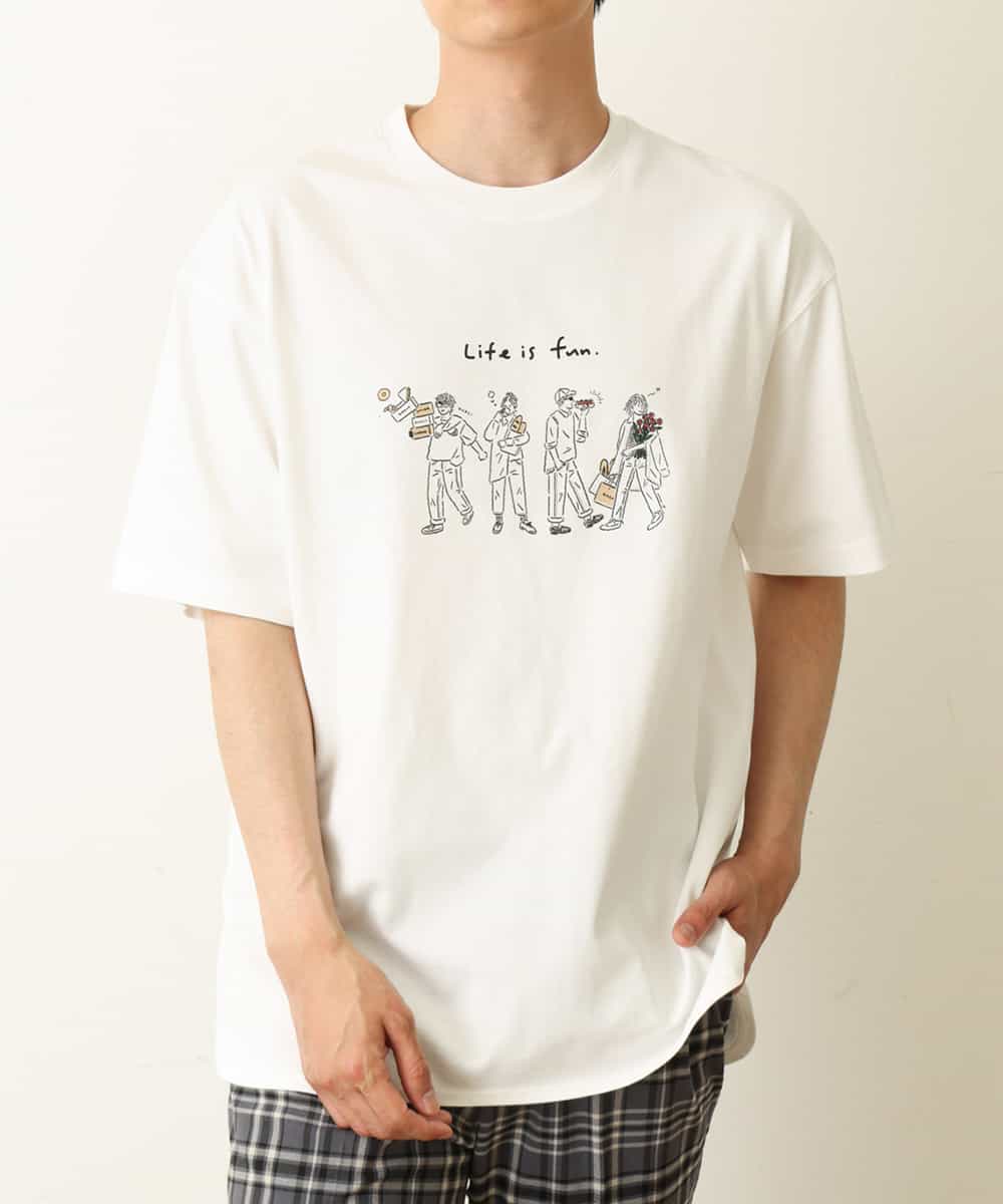 コラボ イラストレーターコラボロングシルエットカットソー カットソー Tシャツ A V V Men アー ヴェ ヴェ イトキンオンラインストア