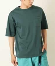 KHKHP40029 a.v.v MEN(アー・ヴェ・ヴェ) 【S-XXL/多機能】シルケットスムースワイドシルエットカットソー グリーン
