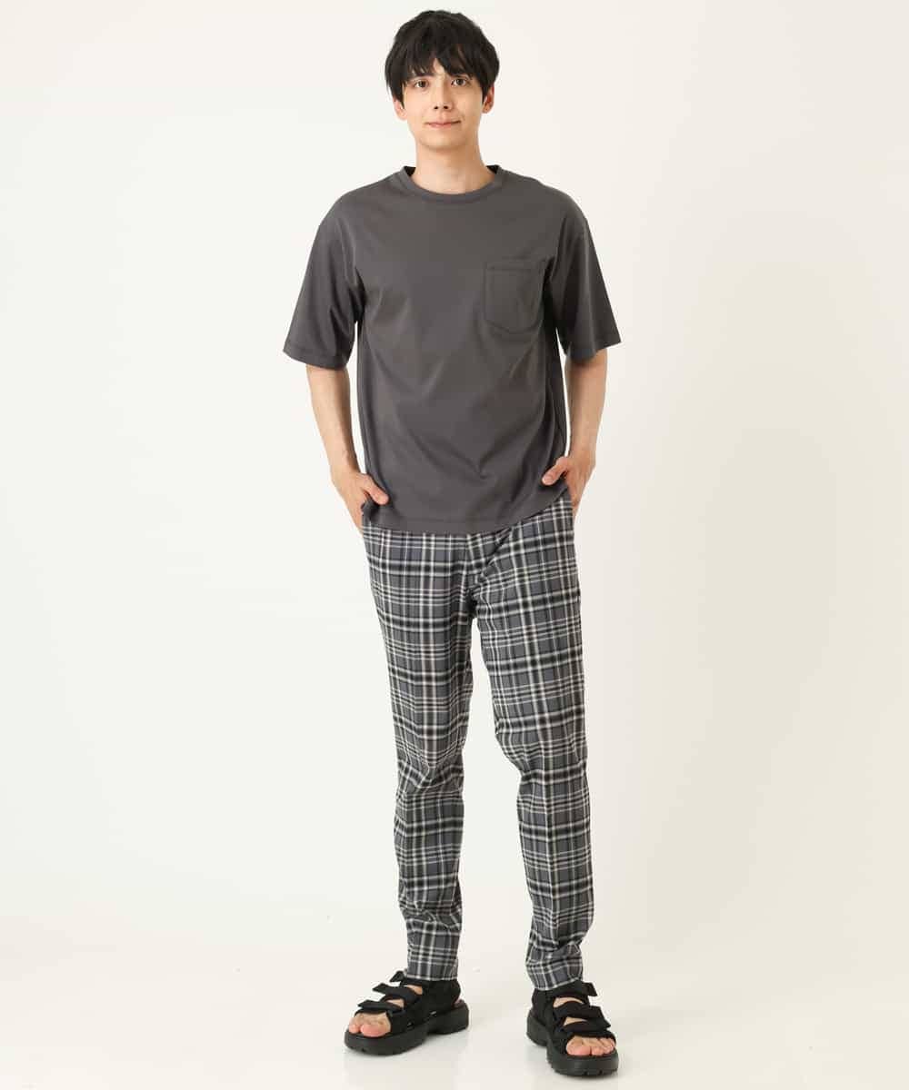 KHKHP40029 a.v.v MEN(アー・ヴェ・ヴェ) 【S-XXL/多機能】シルケットスムースワイドシルエットカットソー グリーン