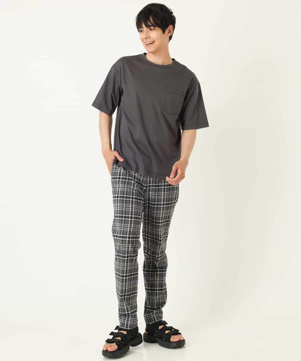 KHKHP40029 a.v.v MEN(アー・ヴェ・ヴェ) 【S-XXL/多機能】シルケットスムースワイドシルエットカットソー グリーン