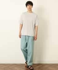KHKHP40029 a.v.v MEN(アー・ヴェ・ヴェ) 【S-XXL/多機能】シルケットスムースワイドシルエットカットソー グリーン