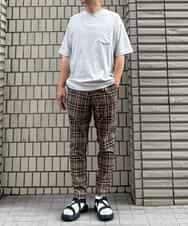 KHKHP40029 a.v.v MEN(アー・ヴェ・ヴェ) 【S-XXL/多機能】シルケットスムースワイドシルエットカットソー グリーン