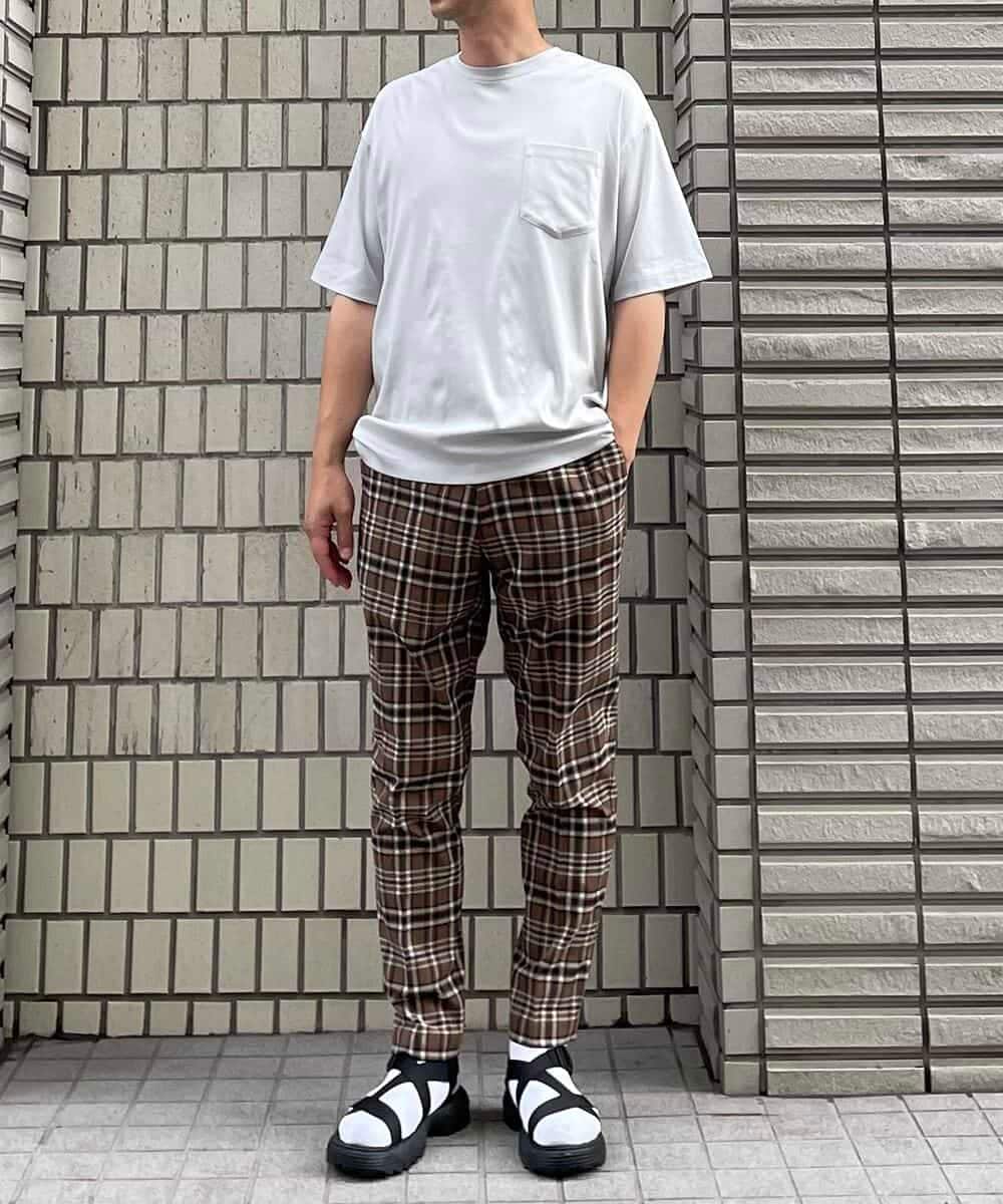 KHKHP40029 a.v.v MEN(アー・ヴェ・ヴェ) 【S-XXL/多機能】シルケットスムースワイドシルエットカットソー グリーン