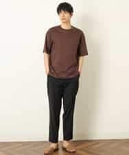 KHKHP40029 a.v.v MEN(アー・ヴェ・ヴェ) 【S-XXL/多機能】シルケットスムースワイドシルエットカットソー グリーン