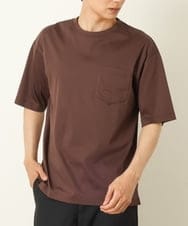 KHKHP40029 a.v.v MEN(アー・ヴェ・ヴェ) 【S-XXL/多機能】シルケットスムースワイドシルエットカットソー グリーン