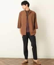 KHKHP40029 a.v.v MEN(アー・ヴェ・ヴェ) 【S-XXL/多機能】シルケットスムースワイドシルエットカットソー グリーン