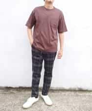 KHKHP40029 a.v.v MEN(アー・ヴェ・ヴェ) 【S-XXL/多機能】シルケットスムースワイドシルエットカットソー グリーン